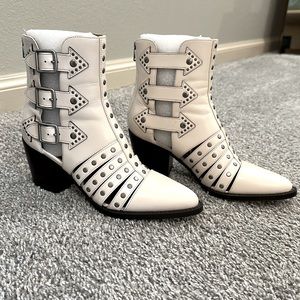 Coach zip back cowboy boots